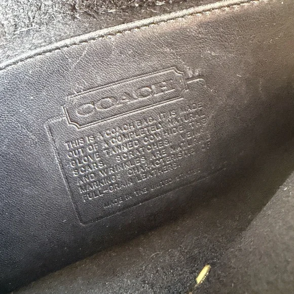 Vintage Coach Casino Bag 9924 Black Crossbody Leather Turn-Lock Top-Handle - Picture 5 of 9